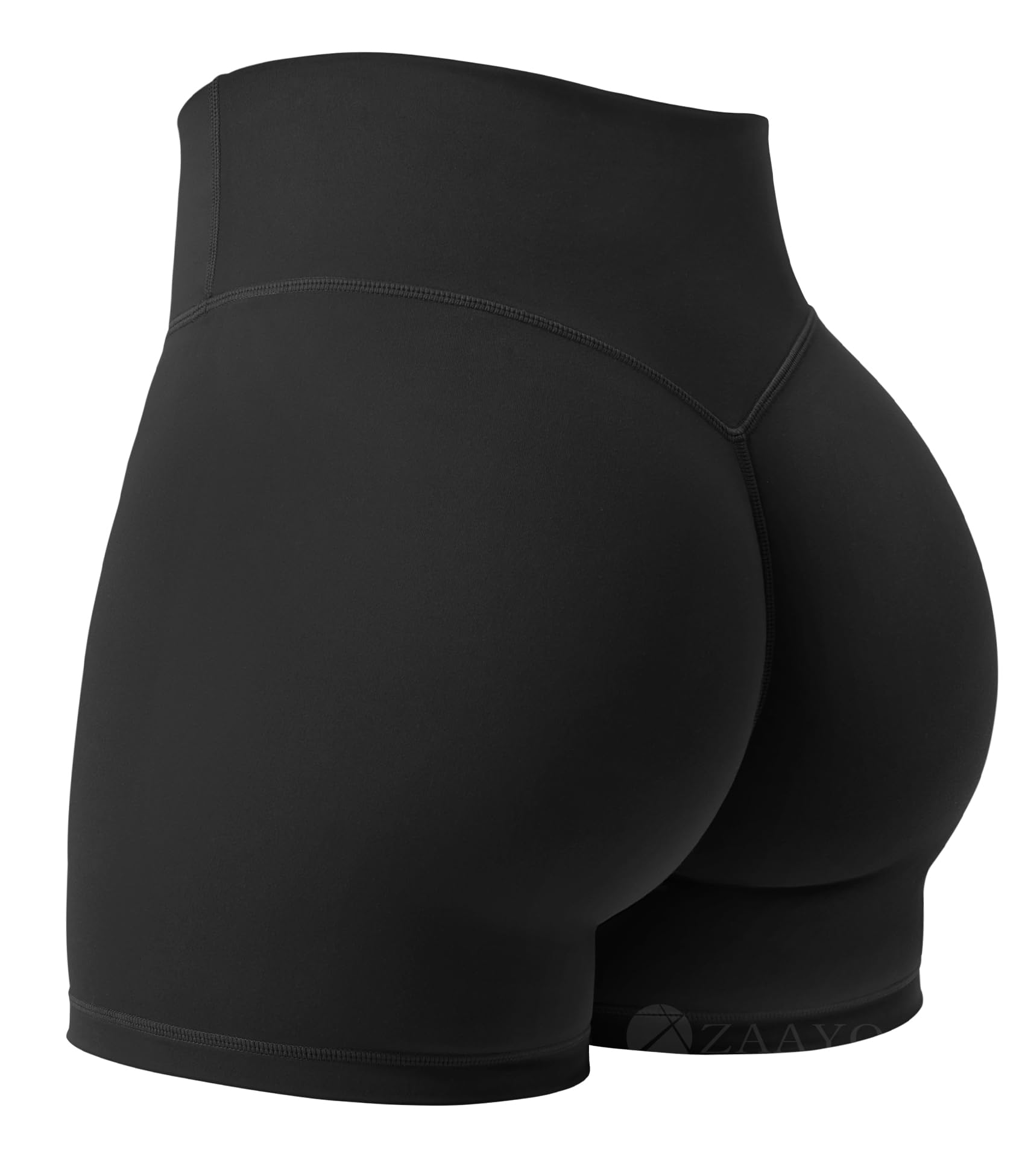 ZAAYO Damen Sport Shorts Hidden Scrunch Workout Auswirkungen Short 4.5 