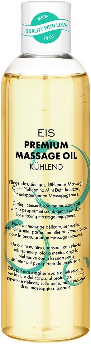 Premium Cooling Massage Oil by EIS | Tingling cooling effect | Mint | 250 ml