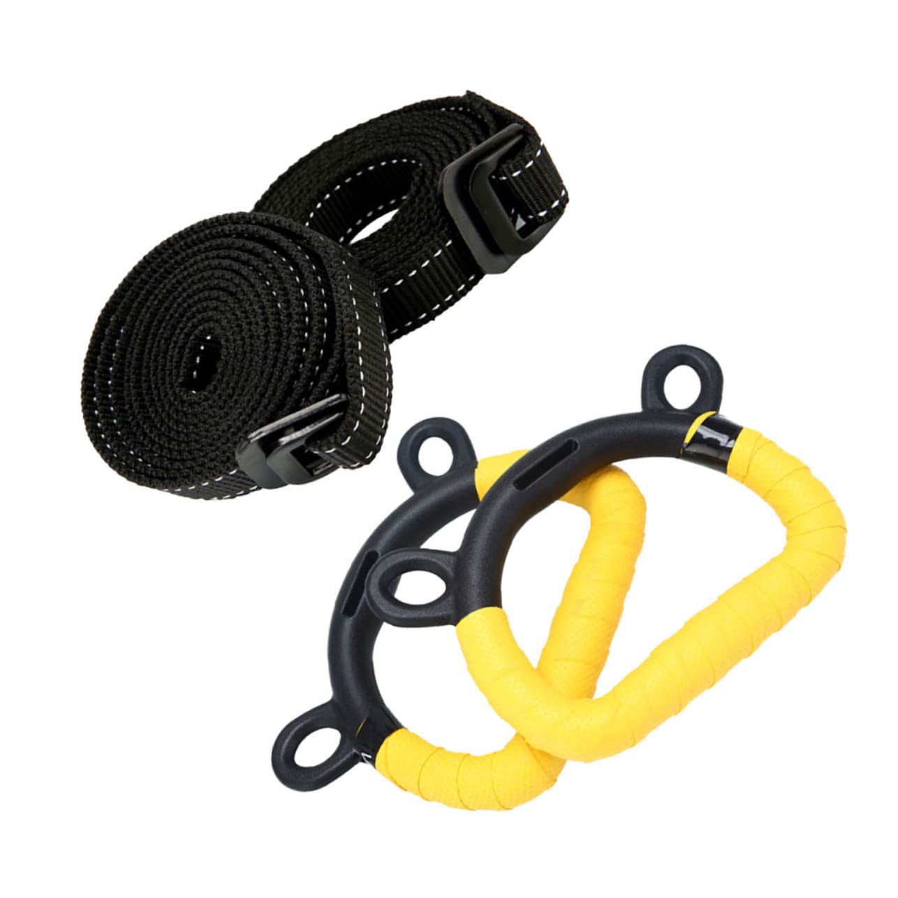 Totority Gymnastic Rings for Kids 2pcs Plastic Children's Exercise Rings Pull-up Fitness Equipment Gymnastics Equipment for Children 2m