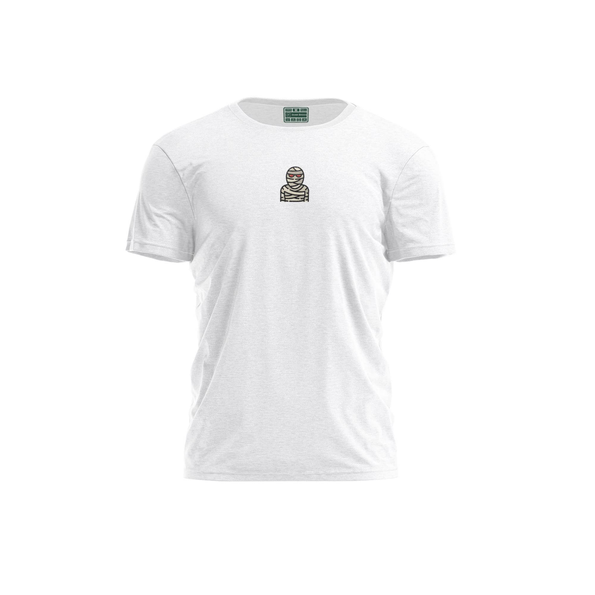 Bona Basics, Digitally Printed, Men's Basic T-Shirt,%100 Cotton, White, Casual, Men's Tops, Size: M