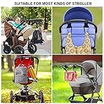 6 Stück Kinderwagen Haken buggy haken Taschenhaken Kinderwagen Clips Befestigen Sie Ihre Einkaufstüten Taschen sicher am Kinderwagen Universale Passform (6)