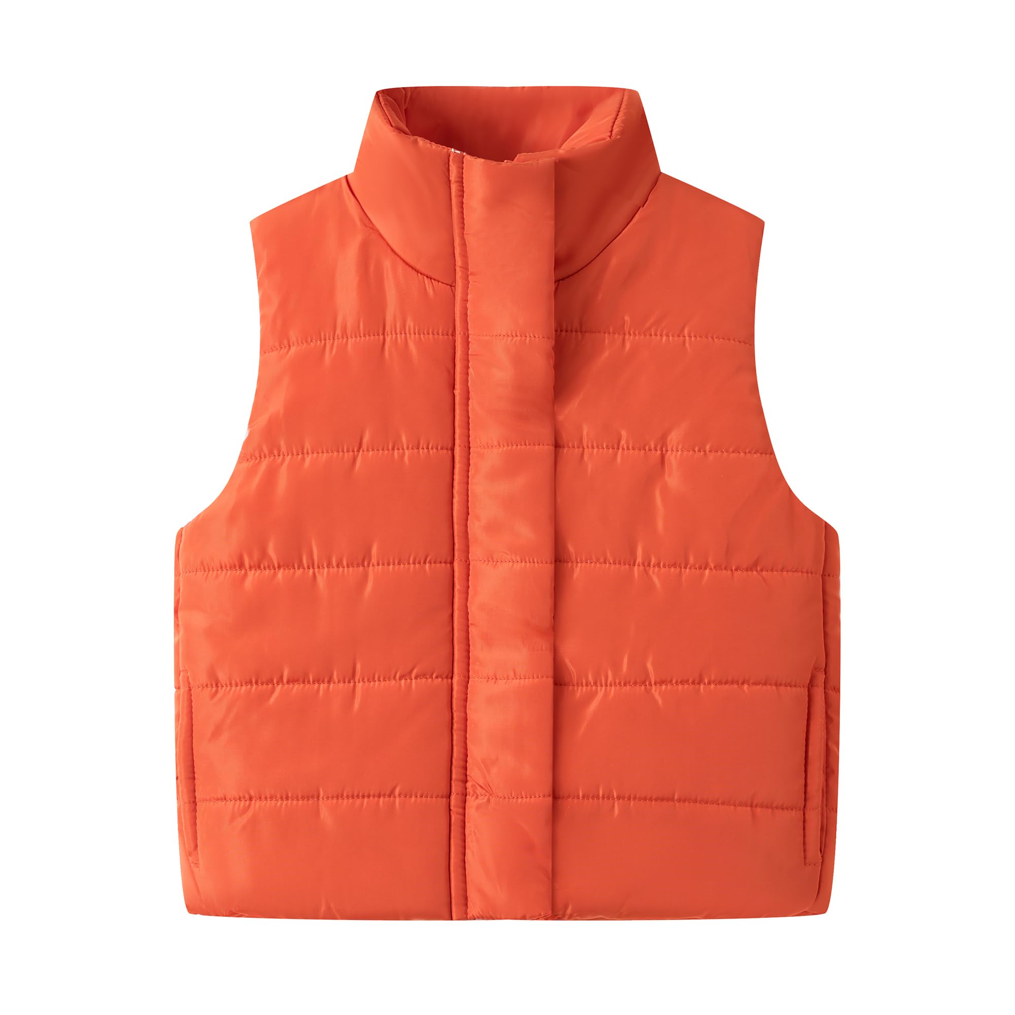 Mud Kingdom Girls Boys Puffer Vest Rainbow Stripes Stand Collar Sleeveless Jacket 2-9 Outerwear Years