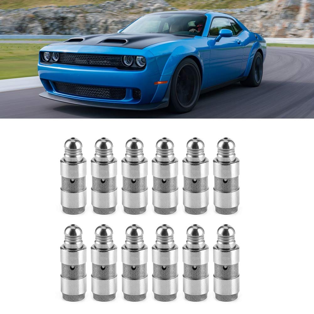 Punterie Valvole Motore, Set 12 Punterie Idrauliche Compatibile con Dodge Avenger Challenger, Ricambio 5184332AA per Sistema Distribuzione e Azionamento Valvole del Motore