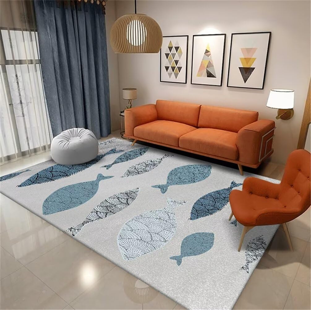 Coussin sol enfant bleu 80x150cm pour éviter le sol froid en descente de lit