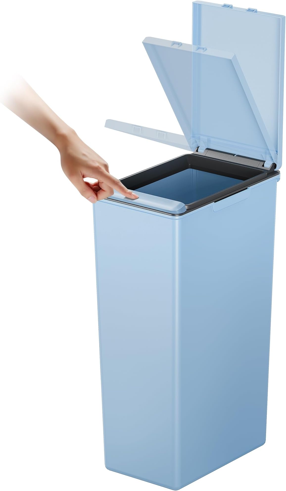 Morandi Touch Recycling Bin Titanium Blue 30 Litre