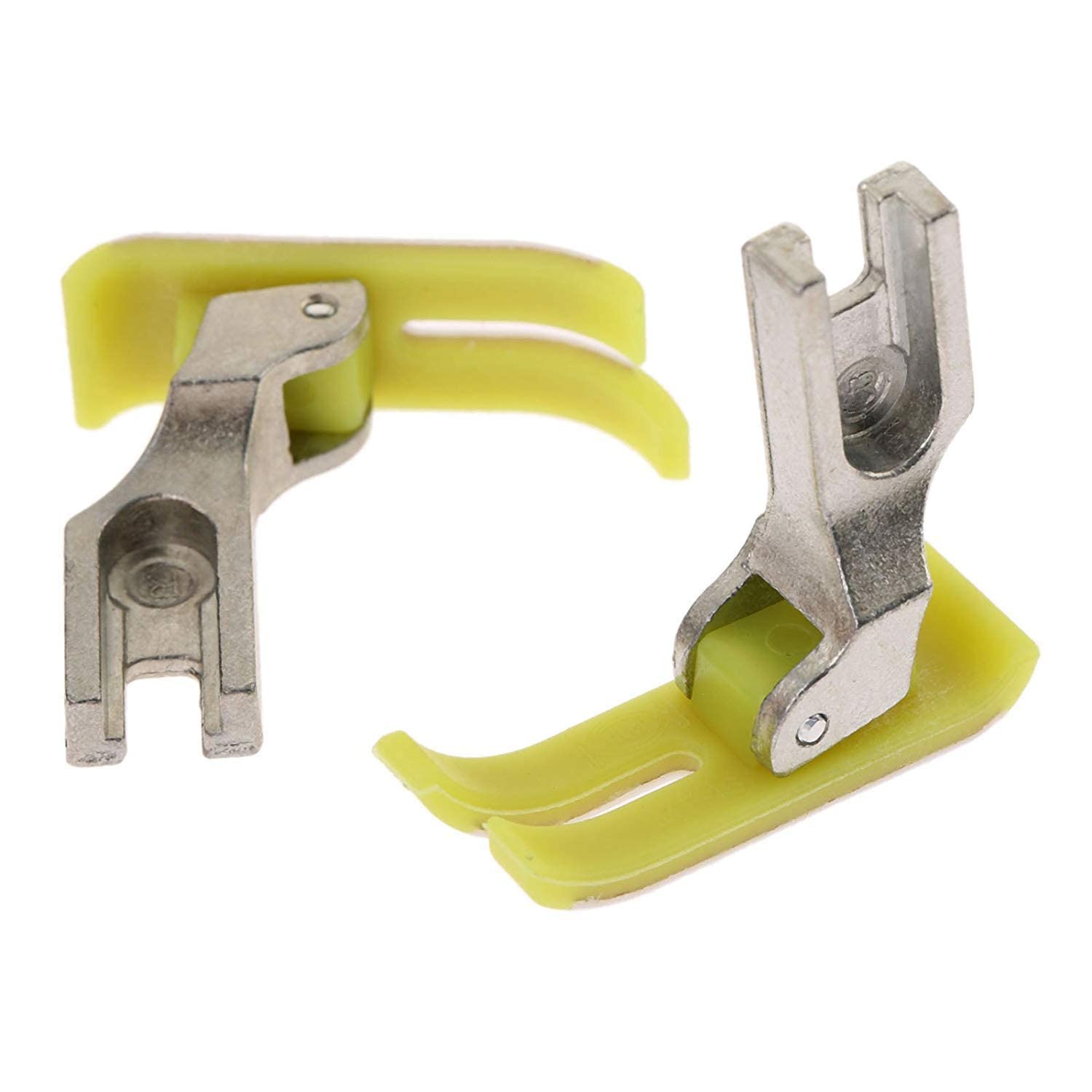 Jasol 2 Pic Non-Stick Sewing Presser Foot Industrial Needle Machines Steel PVC MT-18 Teflon Pressure Foot White & Yellow — Amazon image 8