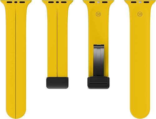 Miniatura 4 de Correa magnética compatible con Apple Watch Band de 1.496 in 1.575 in 1.614 in 1.654 in 1.732 in 1.772 in 1.811 in 1.929 in, correa deportiva de