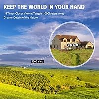 Vista 6 de Mini prismáticos portátiles de 30 x 60, telescopio plegable de ángulo de visión amplio con visión nocturna con poca luz para observación de aves al