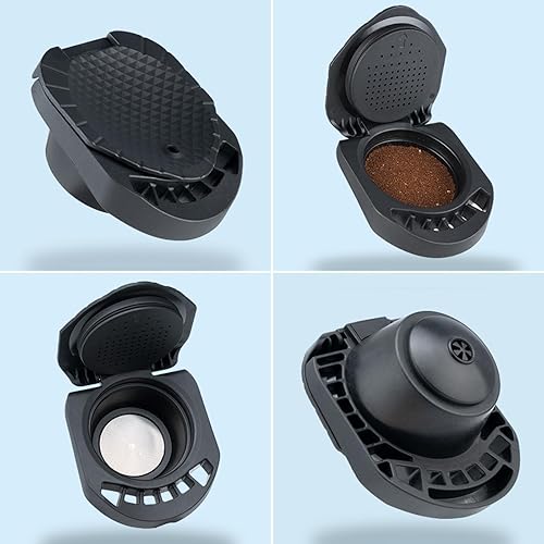 Miniatura 5 de FOXNSK Reusable Capsule Adapter for Dolce Gusto, Refillable Coffee Capsule Adapter Coffee Capsules Converter Support Fill Coffee Powder Compatiable