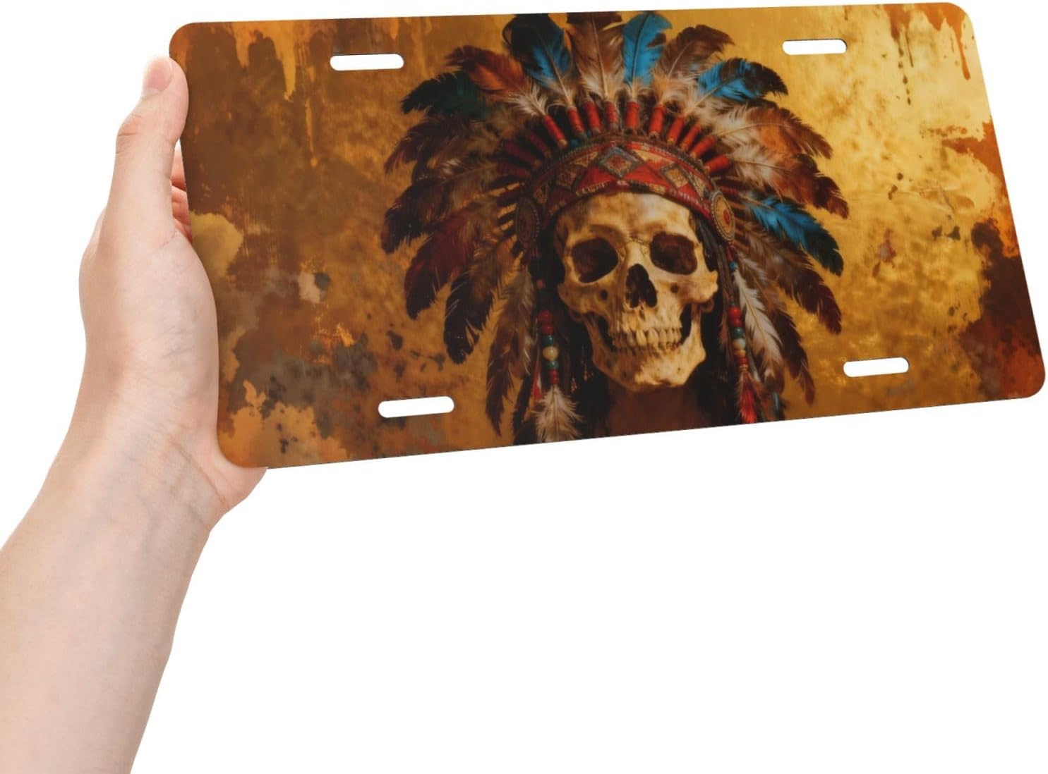 Skull Front License Plate Car Decorative License Plates image 3