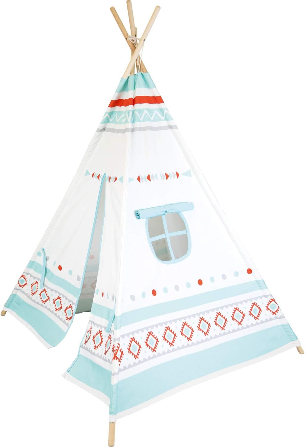 Small Foot Wooden Toys Premium Teepee Play Tent Designed for Children Ages 18+ Months