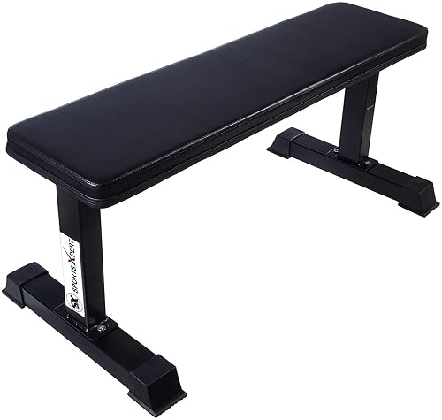SX FITNESS 280 Kg Weight Capacity Flat Gym Bench Home Workout Multipurpose Exercise Bench Press Weight Strength Training Full Body Workout