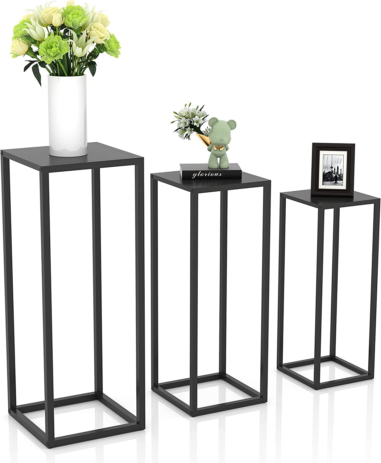 ANASIA HANDICRAFTS 3 PACK Metal Plant Stand Nesting Display End Table Iron Wedding Flower Stand Corner Planter Pot Rack for Garden (B0BB77FXXD) Amazon Price History, Amazon Price Tracker
