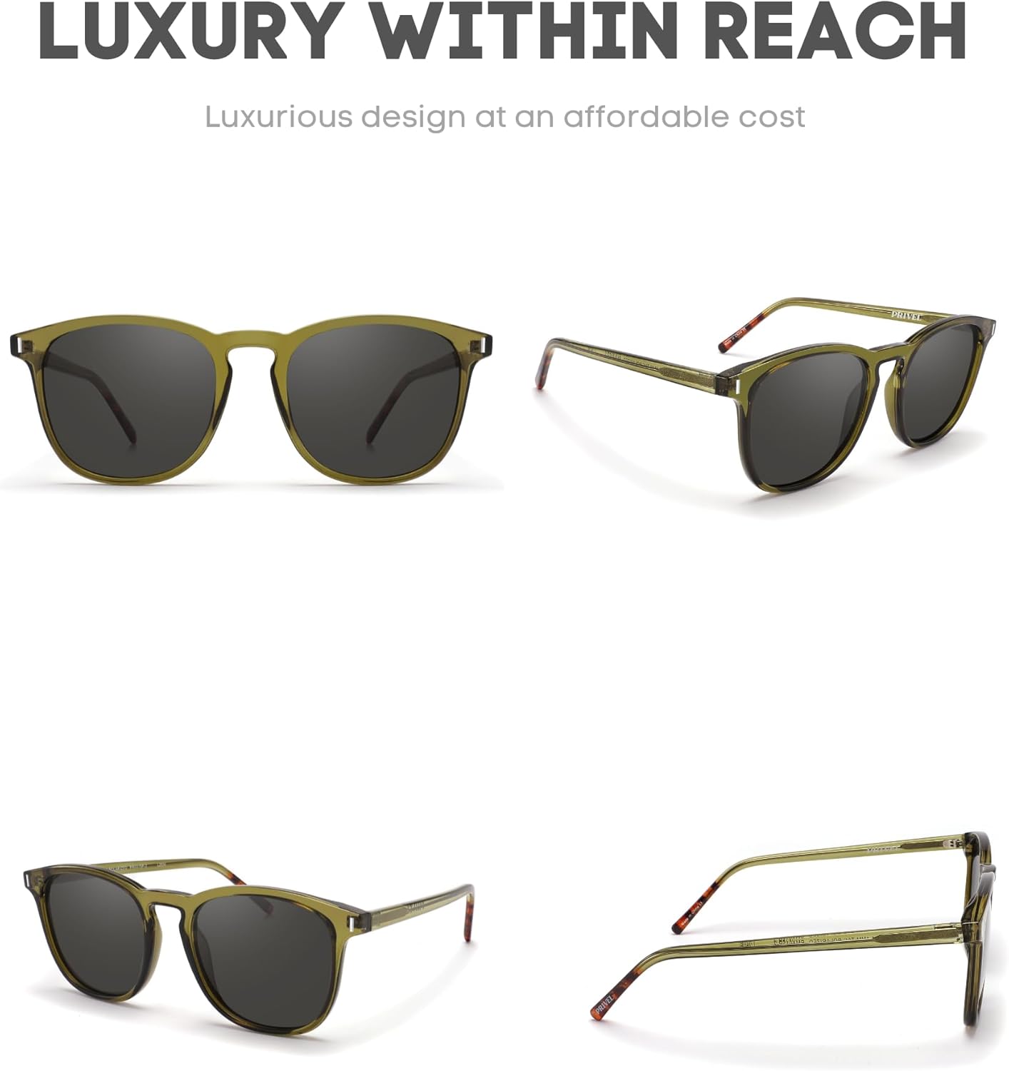 XXL Size Extra Large 159MM Polarized Square Round Sunglasses Big Wide Heads Men UV400 Protection Glasses - Image 4