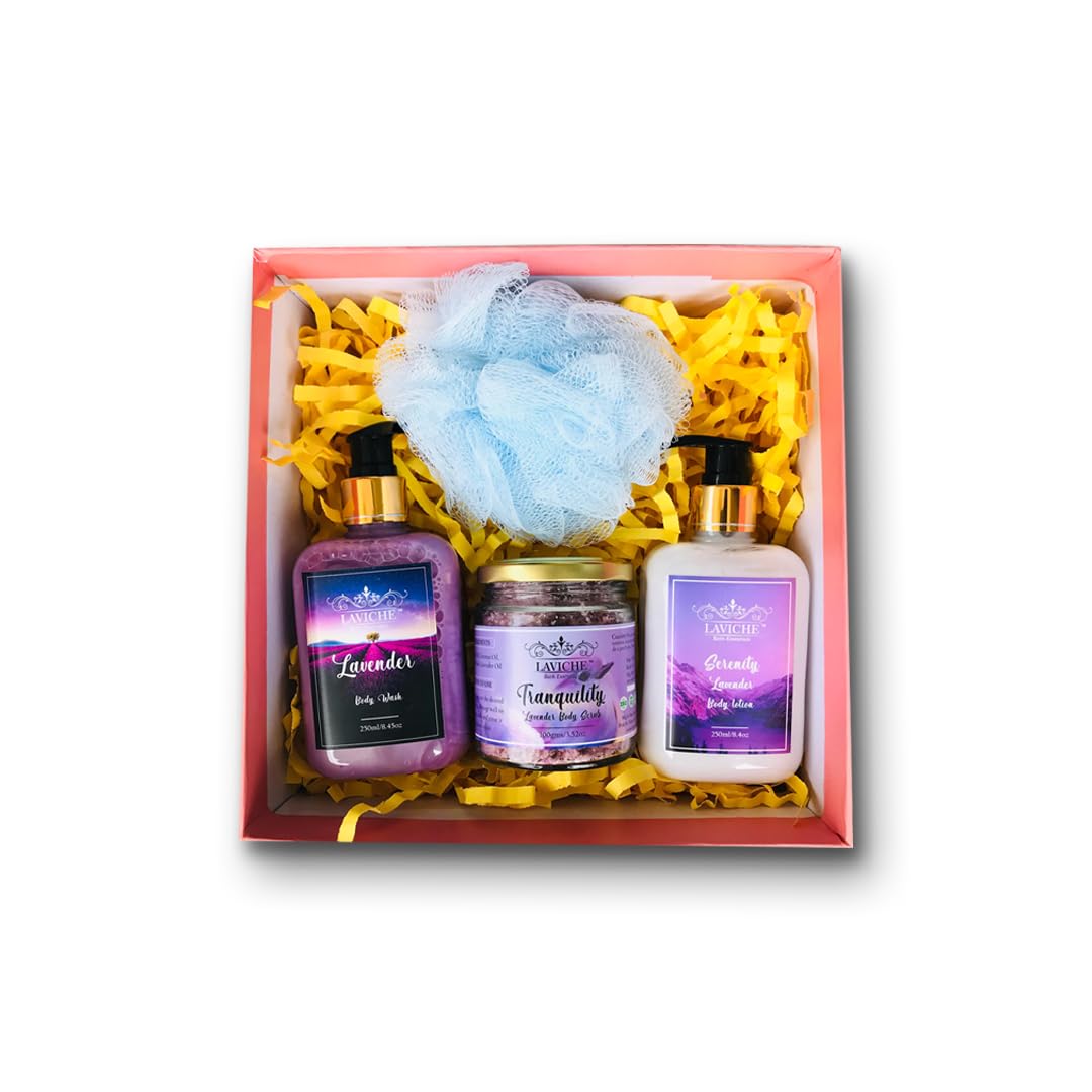 Buy Laviche Bath Essentials Lavender Bath Combo (Lavender Body
