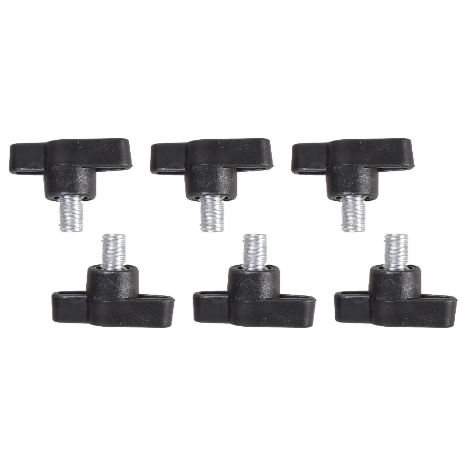 Alloneslife M8x16 6Pcs Rustproof Fastening Screws Handle Carbon Steel Hand Bolts Secure Fastening Frequent Adjustments For Ergonomic Hand Bolts Furniture Assembly
