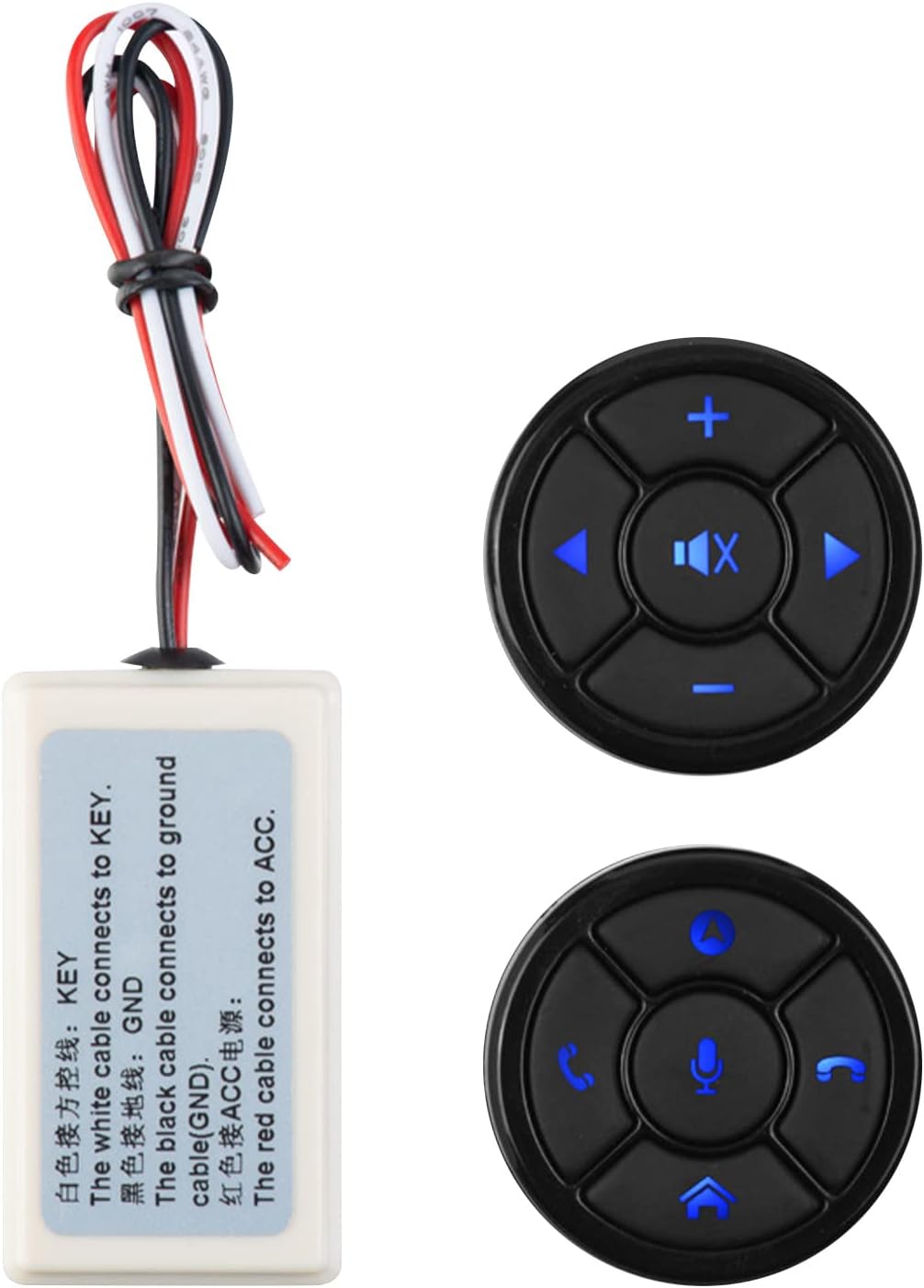 Amazon.com: Steering Wheel Button, Steering Wheel Controller Bluetooth ...