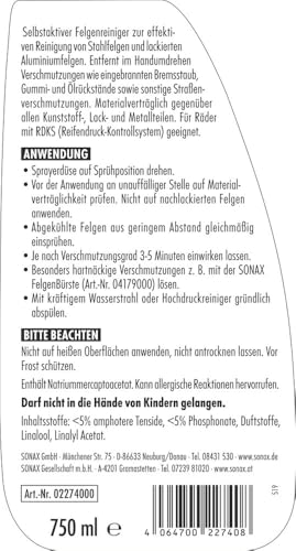 SONAX FelgenStar (750 ml) Felgenreiniger – Ansicht 2