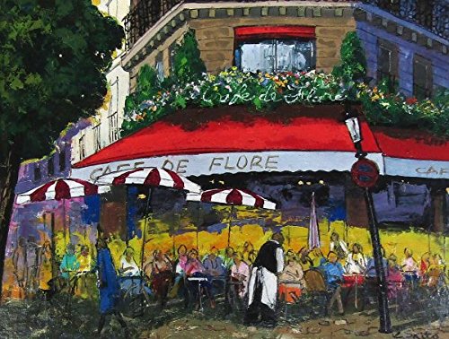 BR>斉藤 要<BR>『カフェフローラ』<BR>油絵・油彩画 F20