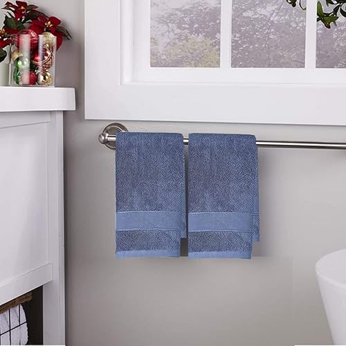 Miniatura 5 de Juego de 2 toallas de mano de algodón para baño, manos, cara, cocina, súper suaves, altamente absorbentes, lavables a máquina, tamaño 14 x 30