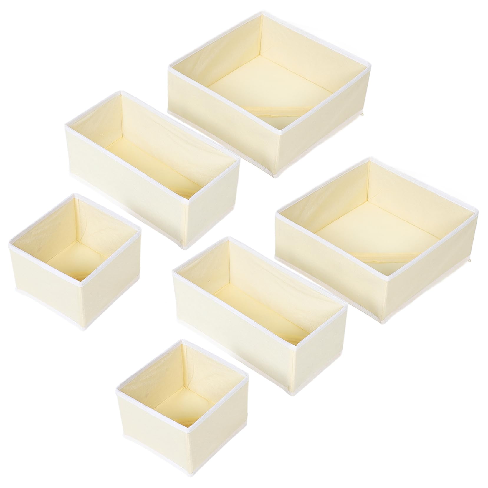 Organizer Intimo da Cassetto 12 Pezzi Non Tessuto Beige