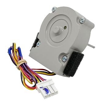EAU63103201 Refrigerator Evaporator Fan Motor for LG, Kenmore Elite | Mini Fridge Condenser Fan Motor Repair, Replacement Part, DC 12V 1A 4Pin