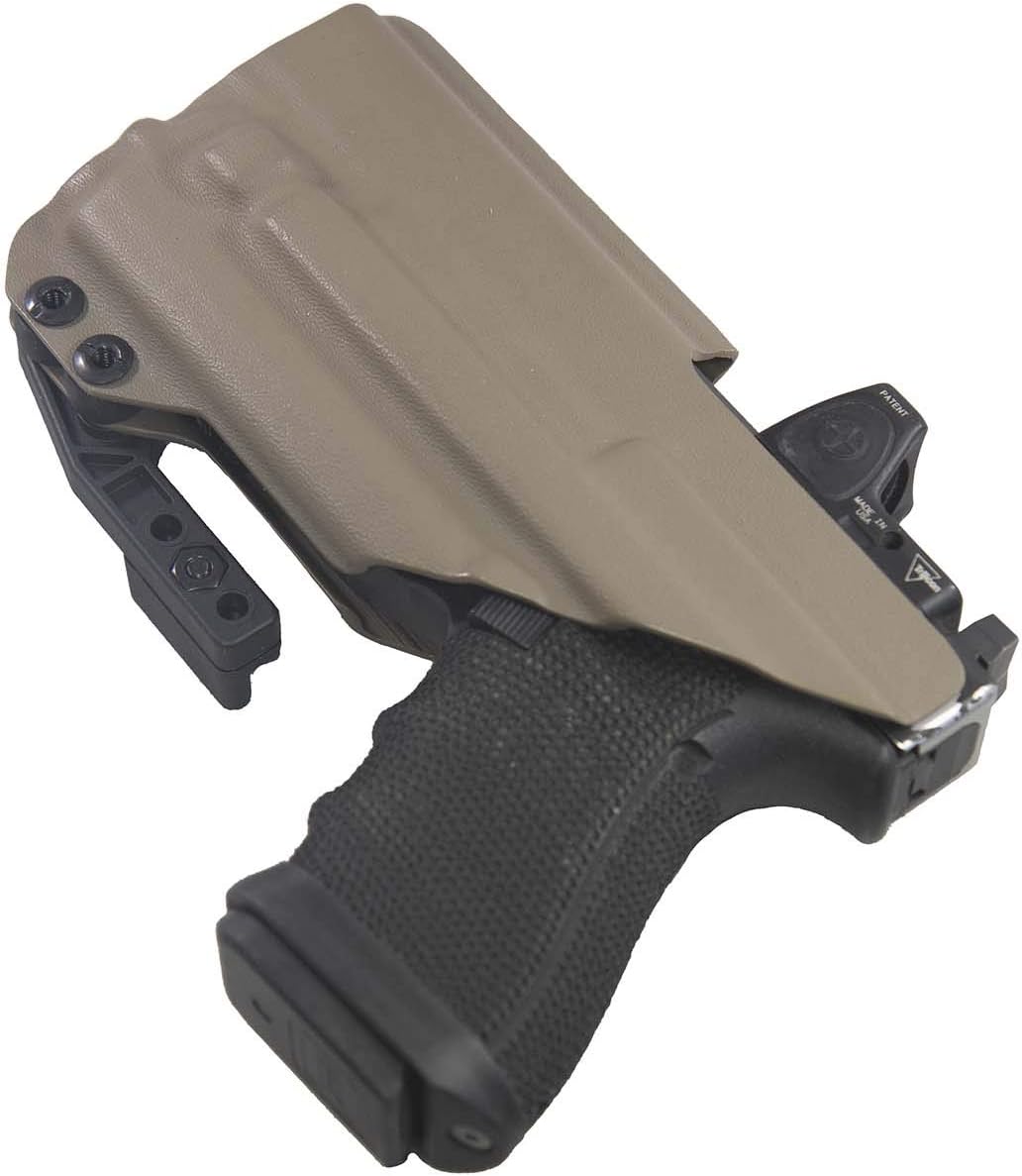 FDO Industries IWB Kydex Holster Compatible with Glock 19 23 32 w/Olight Baldr Mini Optic Cut -The Paladin Series- Made in USA-