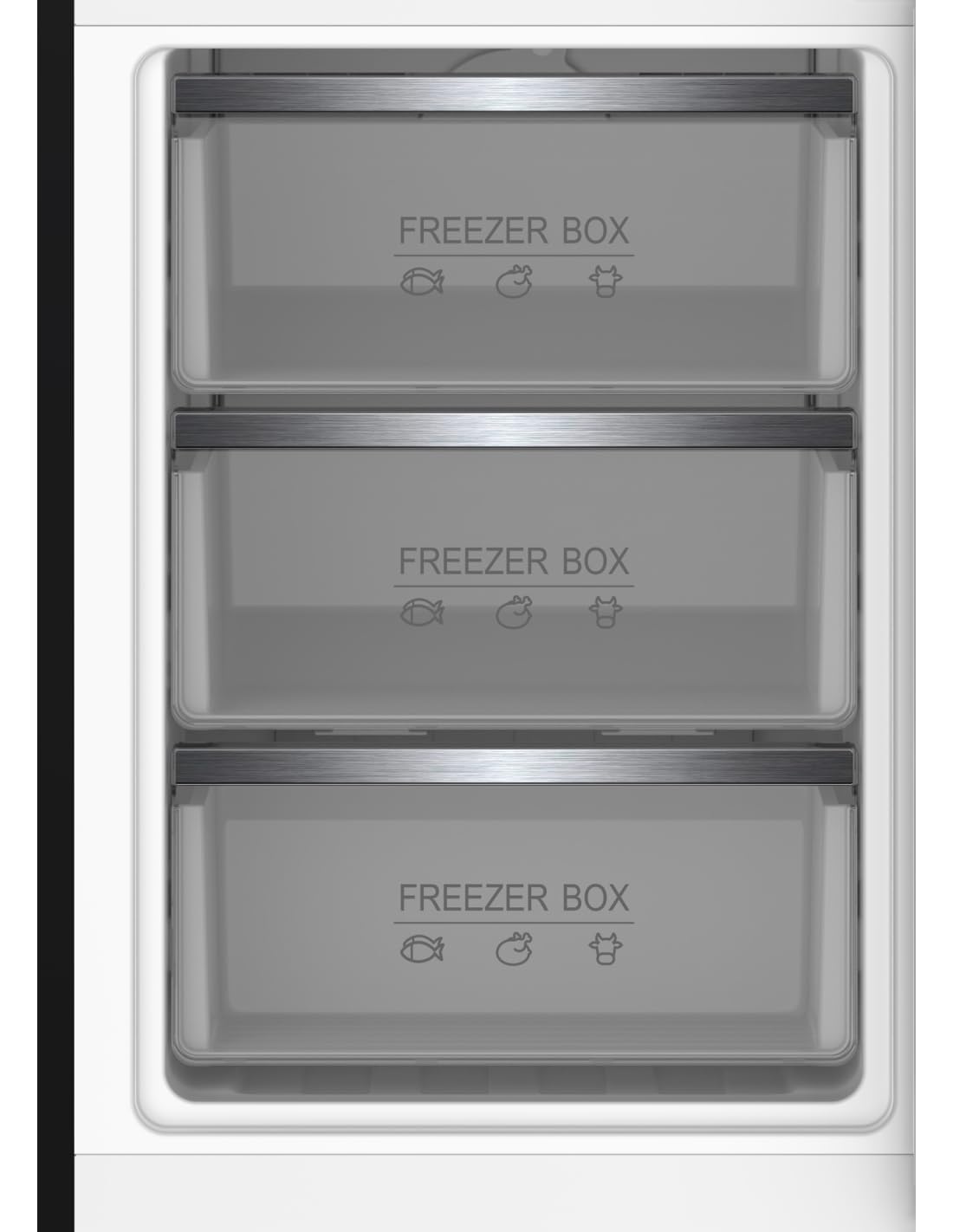 ALPHA Frigorífico Combi Pegasus Elite Pro-195 Cristal Negro, No Frost. | No Frost