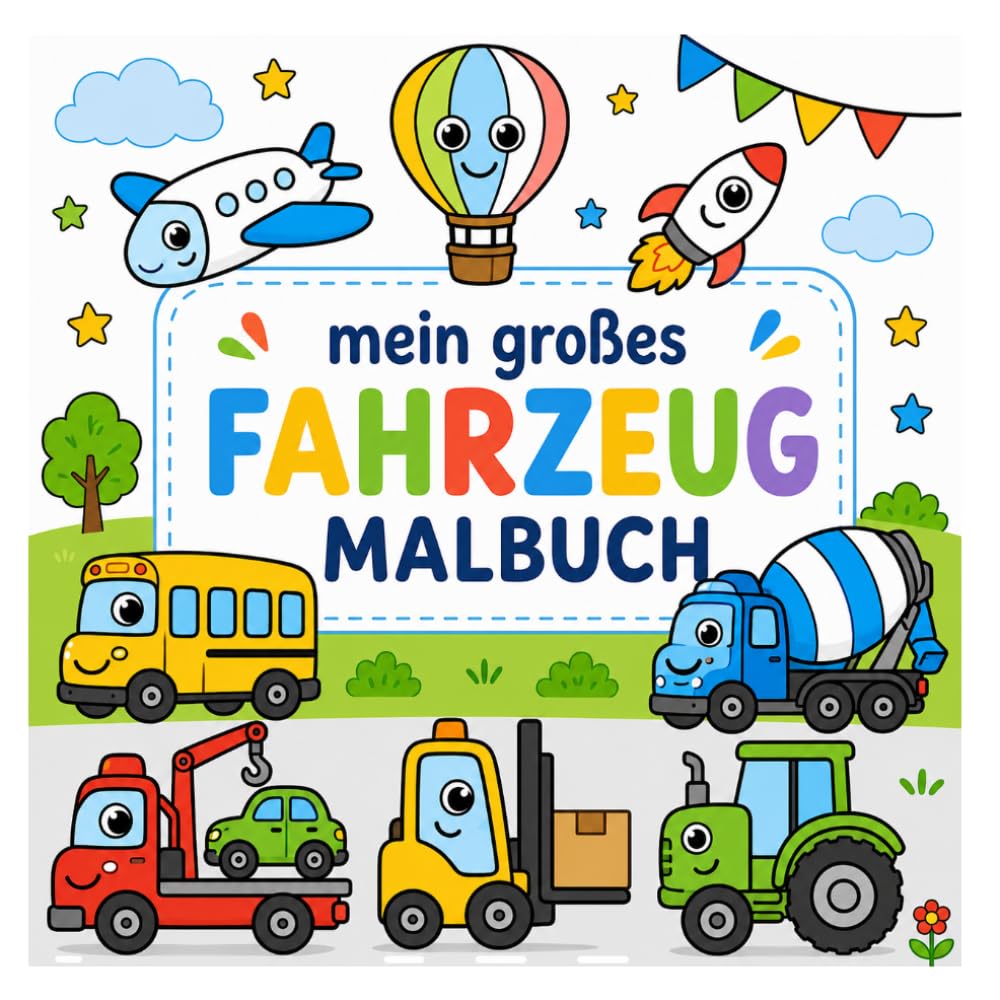 Mein großes Fahrzeuge Ausmalbuch