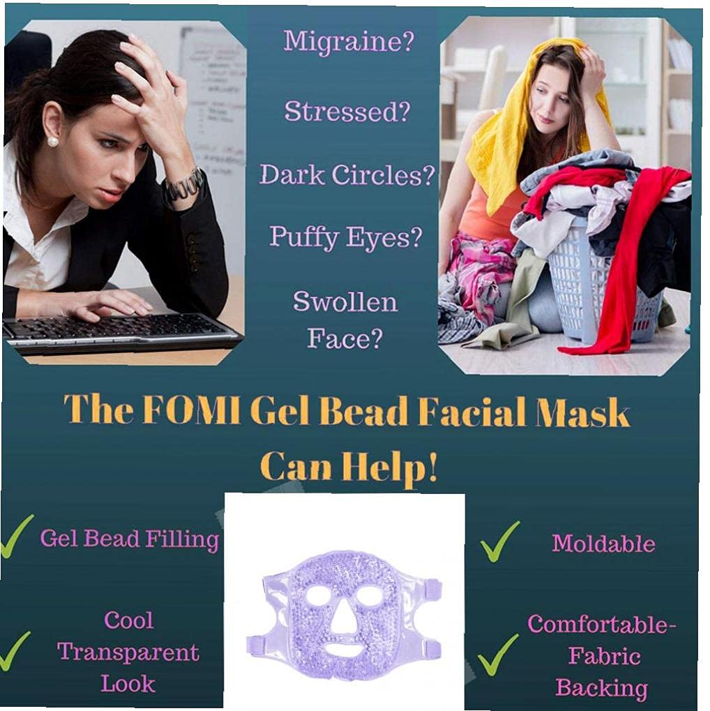 Gel Copertura Del Fronte Caldo Freddo Terapia Del Gel Perle Completa Viso Riduce L'effetto Occhi Puffiness Riutilizzabile Hot Cold Compress Per L'emicrania Una Notte Da Leoni