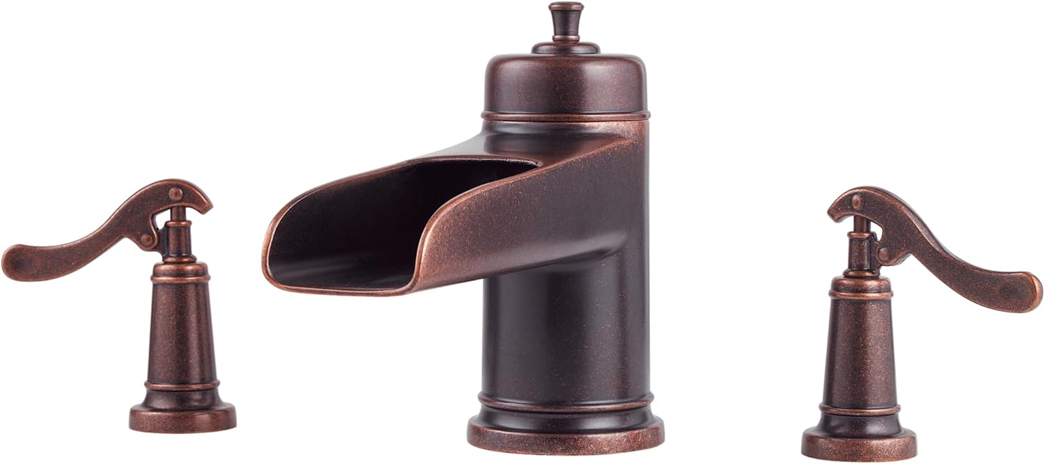 Pfister RT6-5YPU RT6-5YPU Ashfield Roman Tub Faucet Trim without Handles, Rustic Bronze