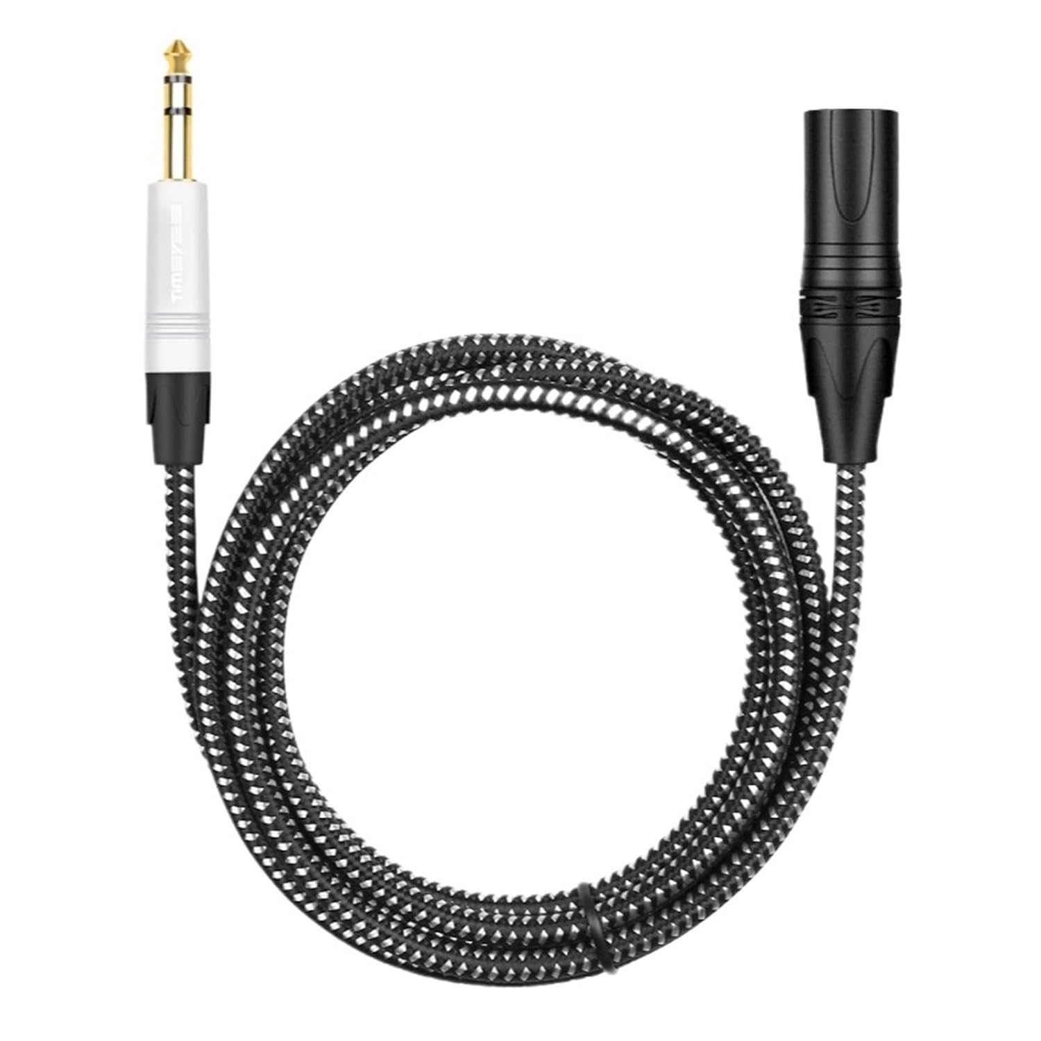 6.5mm Audio to XLR Male Audio Cable 1/4 inch TRS to 3-pin XLR Balanced Microphone Mixer Speaker Mic Guitar Audio Cable(3m)