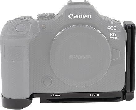Hersmay EOS R6III L Bracket Plate for Canon EOS R6 Mark III,Vertical Shoot Quick Release Plate L-Shape Bracket Holder Hand Grip for Canon EOS R6 Mark III Camera Body for Arca-Swiss Standard