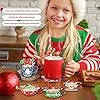 clothmile 8 PCS Christmas Diamond Art Coasters Santa Claus Diamond Art Coasters Kits with Holder Santa Claus DIY Coasters for Beginners, Adults, Kids, Diamond Art Crafts Supplies #4
