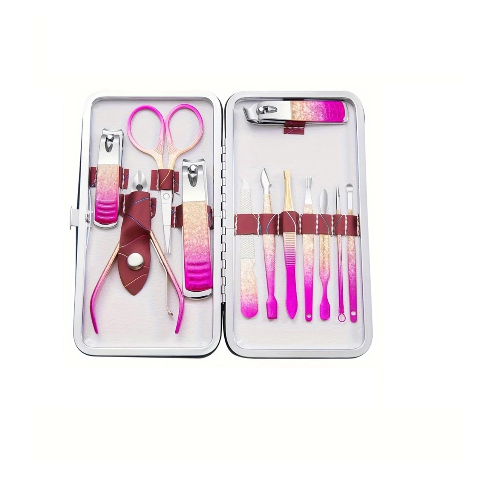 6-12-teiliges Nagelknipser-Set, Nagelhautschieber-Set für Hände und Ohren, Pediküre-Set