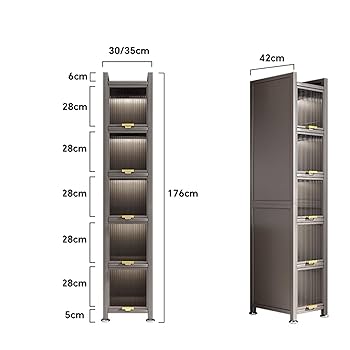 新品 送料込  食器棚 コンパクト スリム設計 大容量 キッチン収納 レンジ台 Amazon｜食器棚 スリム 幅30 食器棚 一人暮らし スリム ラック