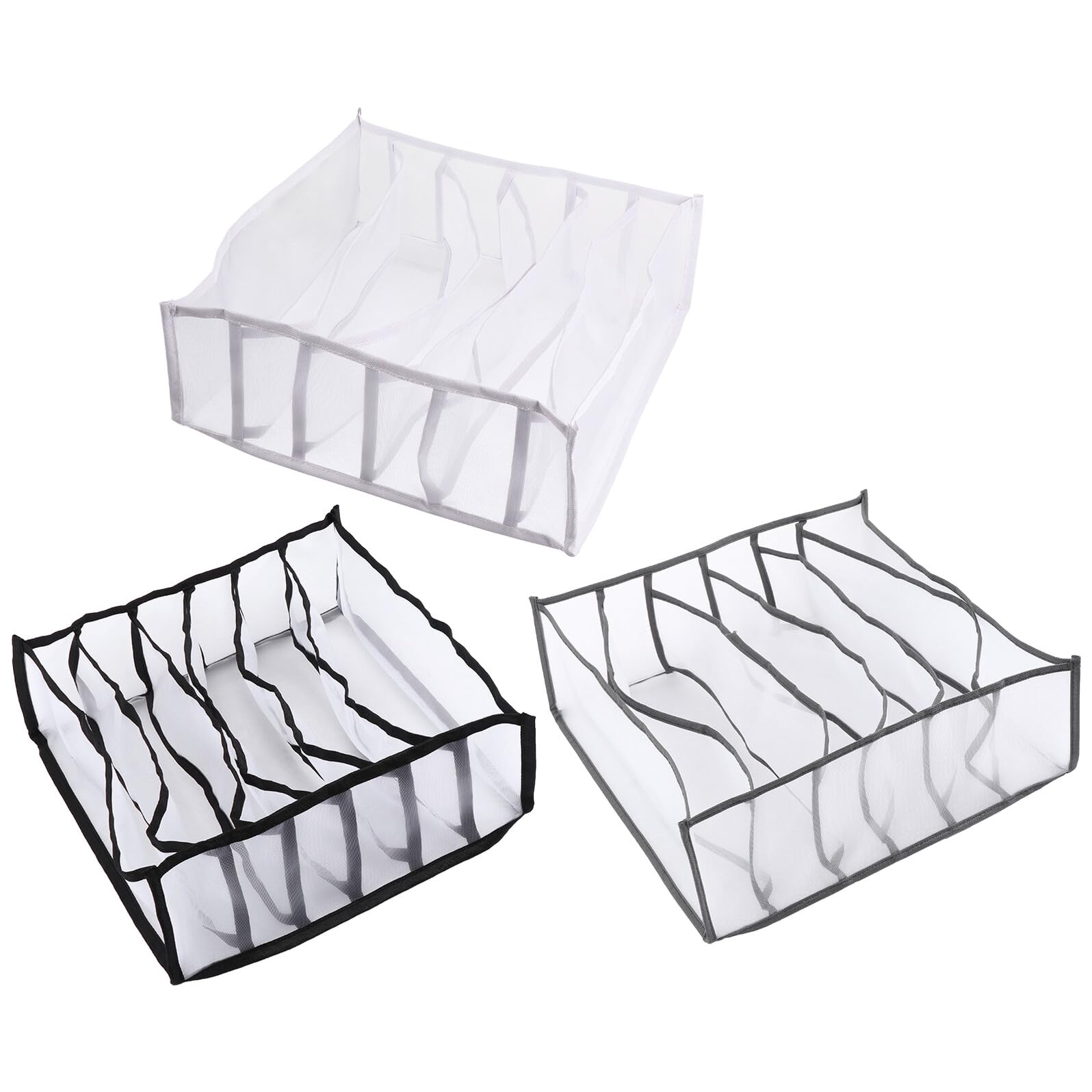 Toyvian 3 Stück Unterwäsche Aufbewahrungsboxen 32x32x15 CM Nylon Organizer