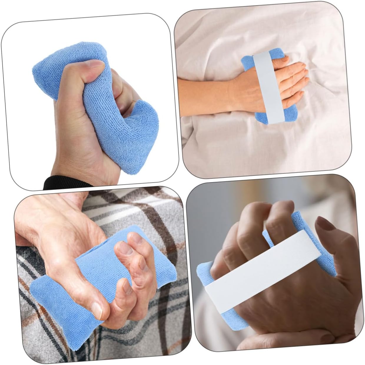 FOMIYES 8pcs Finger Gripping Pads Breathable Finger Separator Cushions for Elderly Care Comfortable Exerciser Tools Washable and Durable Support Pads for Therapy