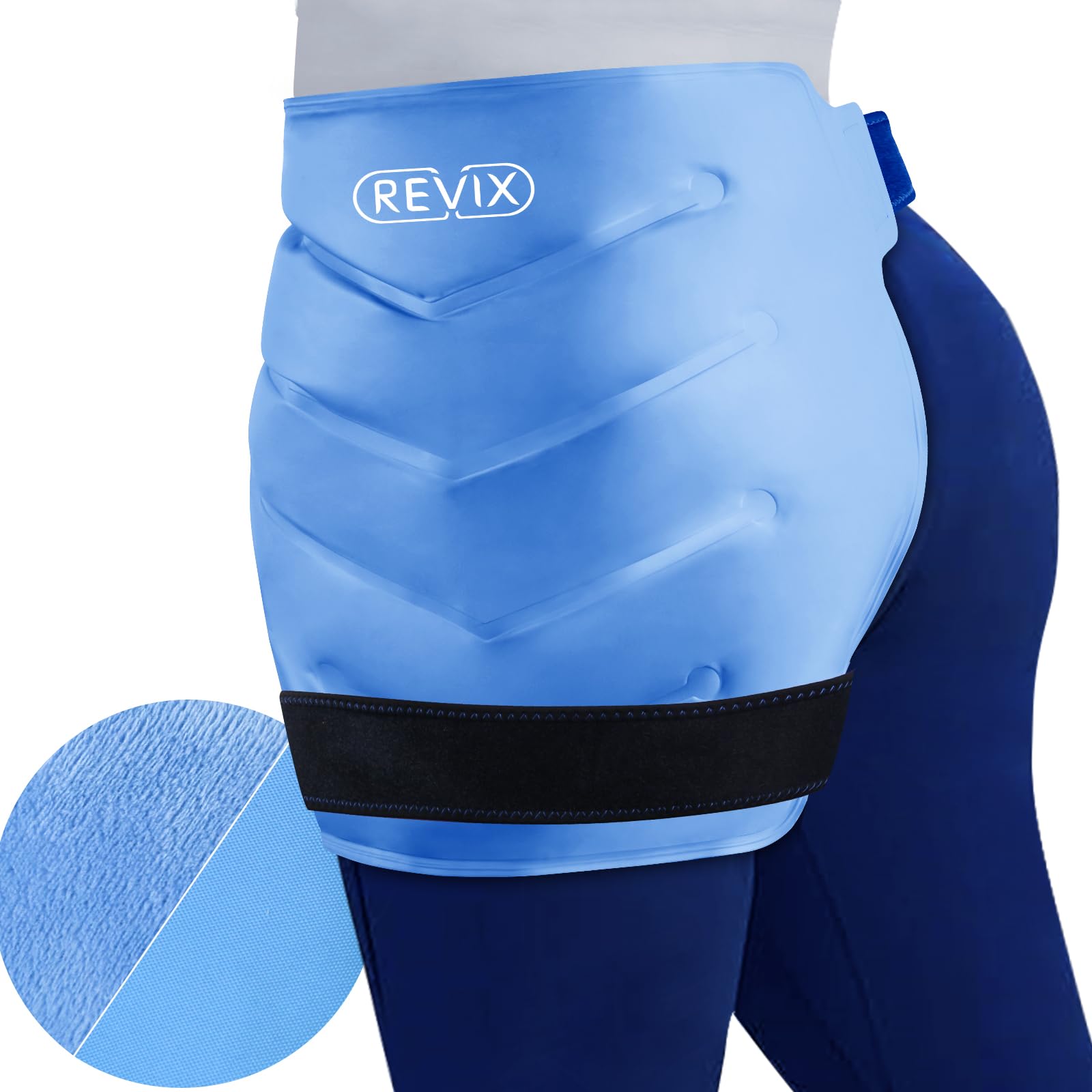 REVIX Extra Large Reusable Cold Pack for Hip Bursitis & Hip Flexor Pain, Ice Pack for Hip Replacement Surgery, Inflammation Hip Pain Relief, Hip Surgery Gifts