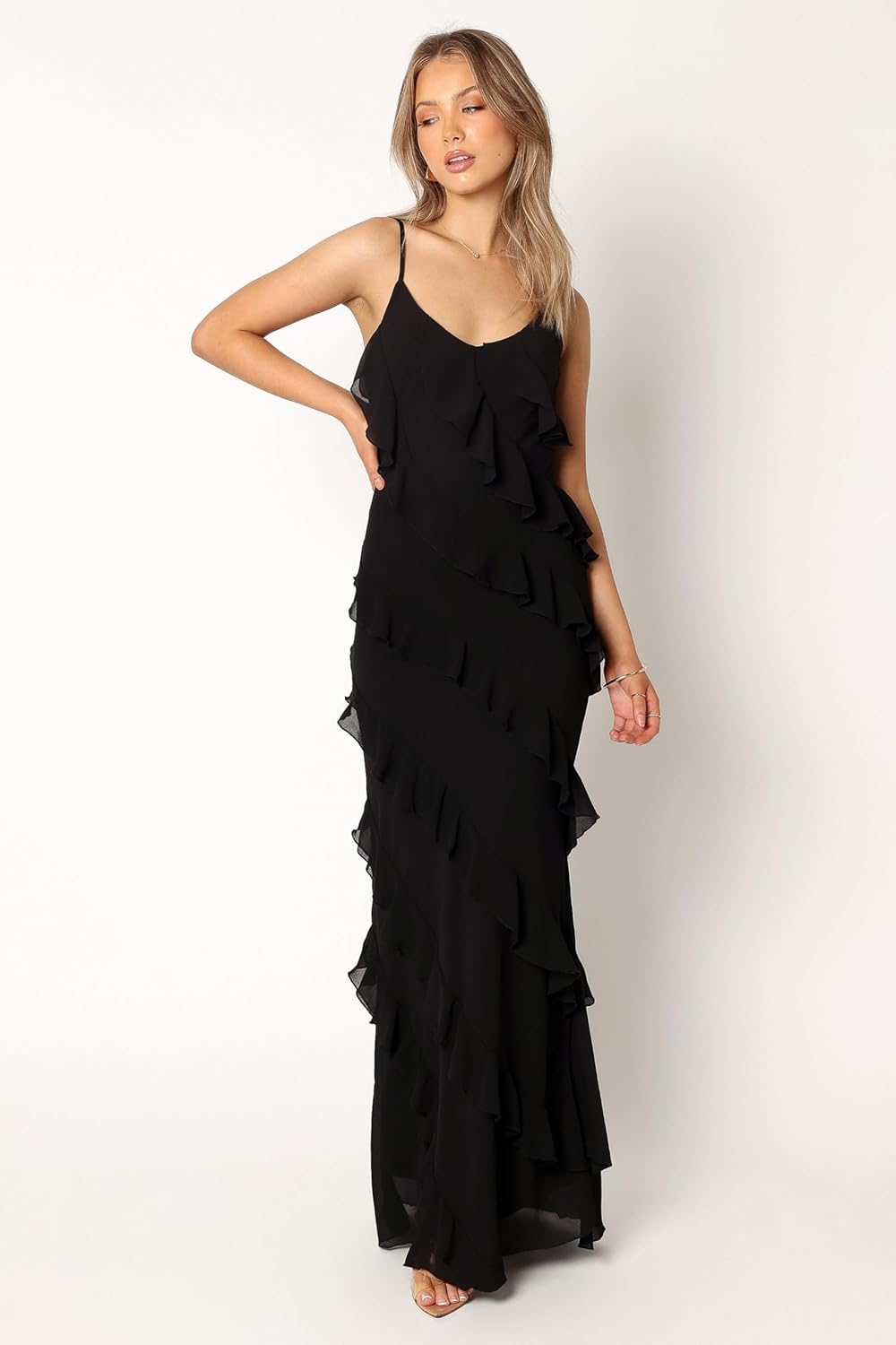 Petal & Pup Womens Ciao Ruffles Maxi Dress - Image 6