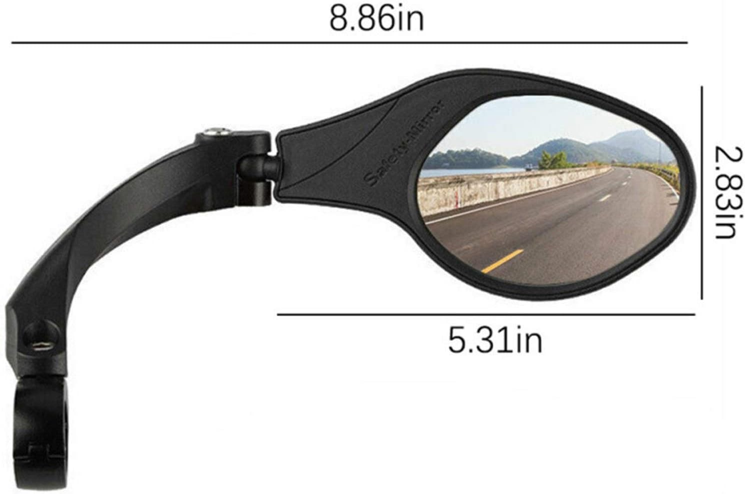 Bicycle Accessories 360 Degree Bicycle Rearview Mirrors Rotatable Rearview Mirror Handlebar Rearview-Mirror Bike Cycling Safety Rear View Mirror Bike Parts (Color : 081L Left and Right)