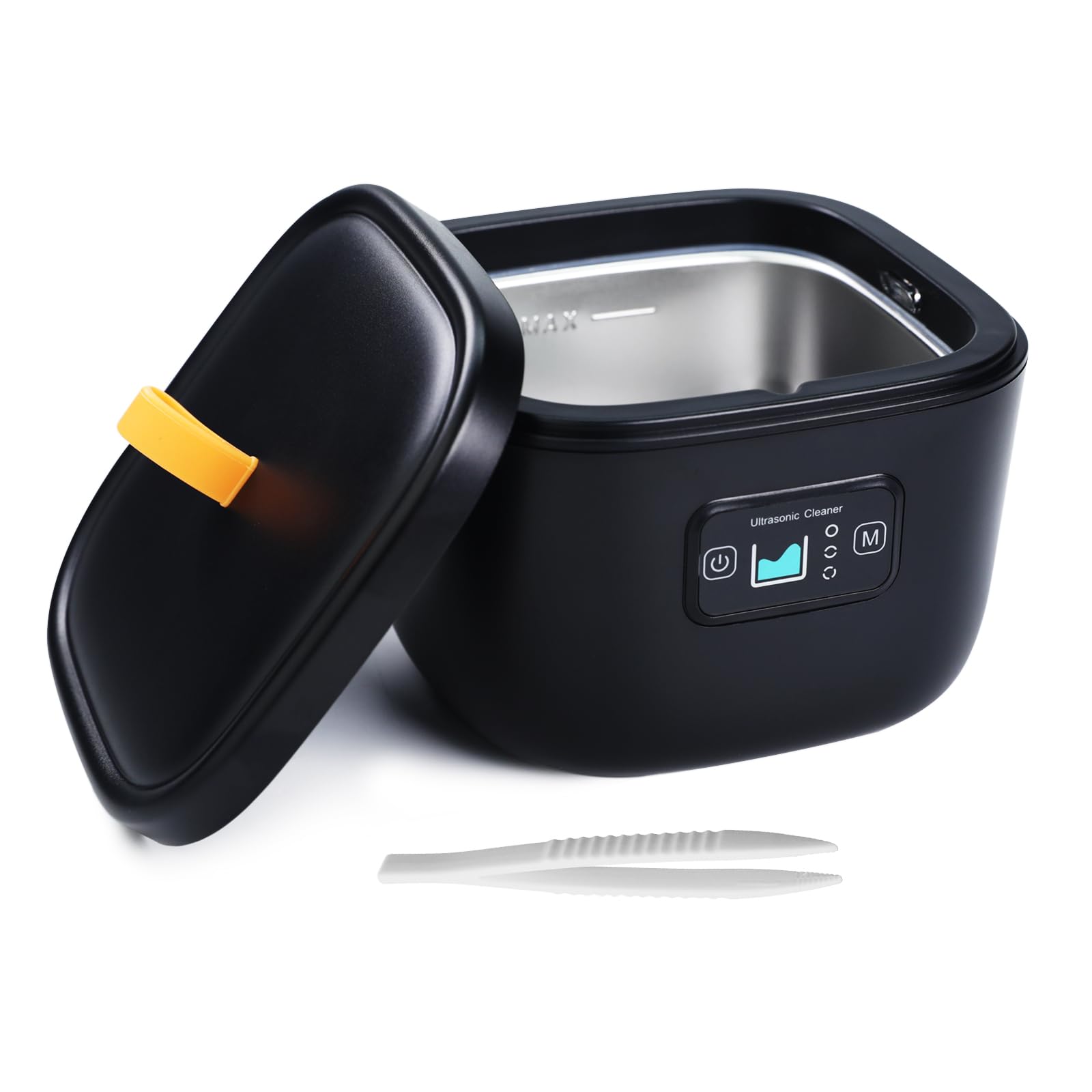 Ultrasonic Jewelry Cleaner Machine, 45kHz Portable Ultrasonic Retainer Cleaner with U-V Light & 3 Timer Modes,Small Sonic Cleaner Ultrasonic Jewelry Cleaner for Retainer, Glasses,Diamond,Ring