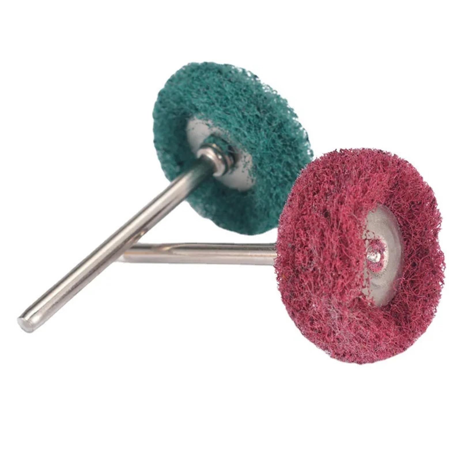 Brosse Metallique Jeu de Mini brosses métalliques, for le nettoyage l'artisanat antirouille, roues polissage en forme T, à poils laiton, arbre 3mm pour Visseuse Perceuse(50pc(wool and 25T ))