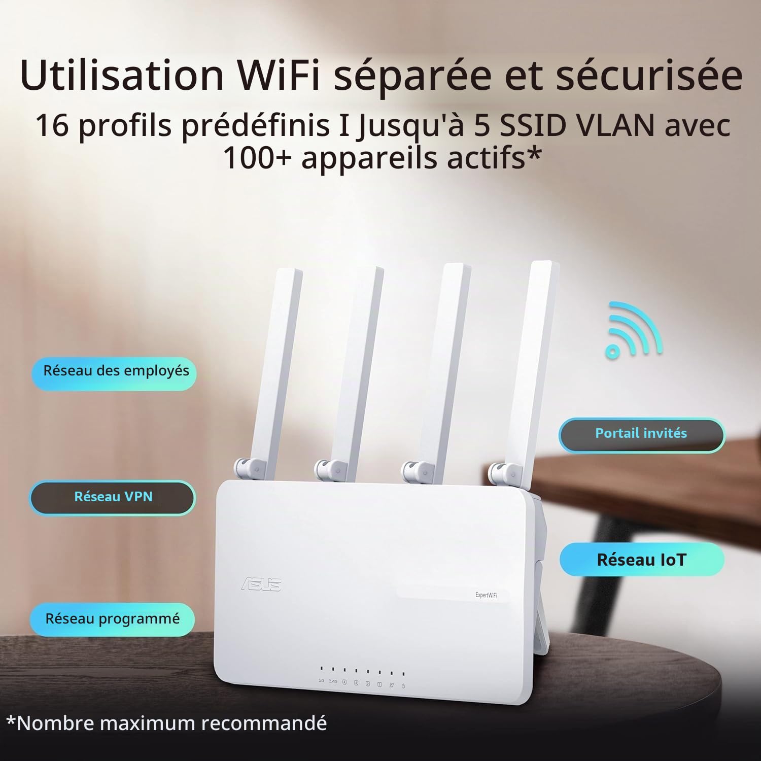 Asus Expertwifi Ebr63 - Wireless Router 4-PorT-Switch - 1gbe - WI-Fi 6 - DuaL-Band (90ig0870-Mo3c00)