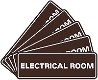 Vista 44 de All Quality Letrero eléctrico estándar para habitación, rojo, pequeño (paquete de 5)