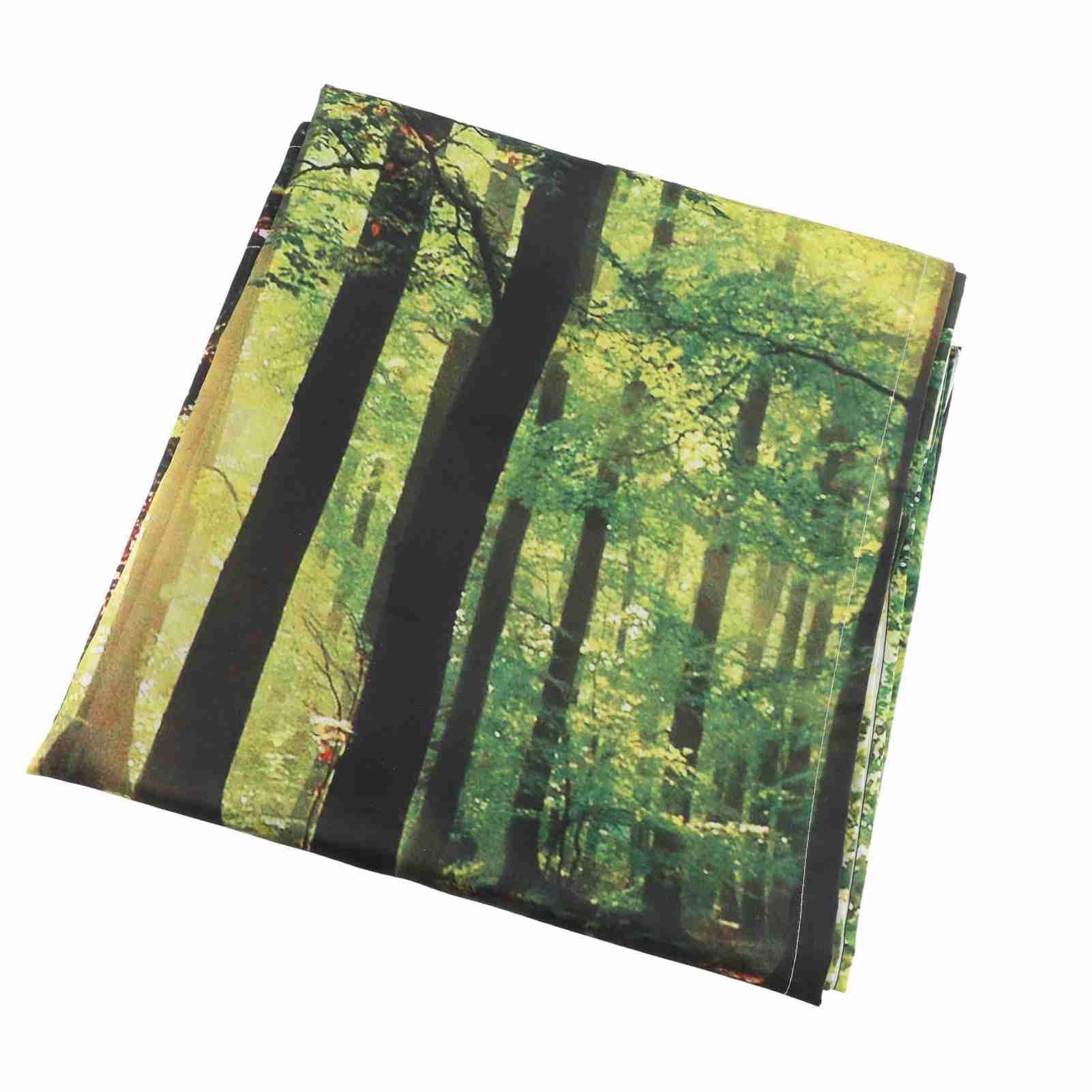 Rideaux de forêt et soleil levant pour balcon et salon lumineux