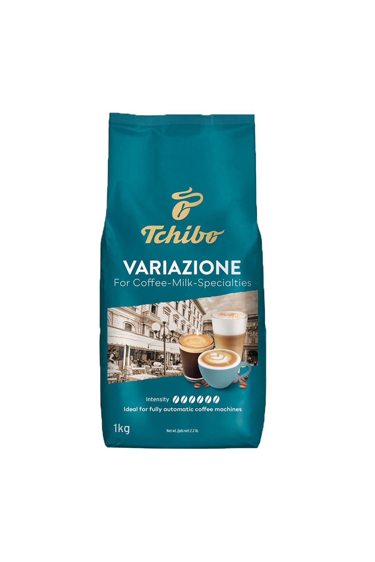 Tchibo Variazione Café en Grano Premium para Especialidades con Leche, Mezcla Brasil y Vietnam, Intensidad 6/6, 1 kg