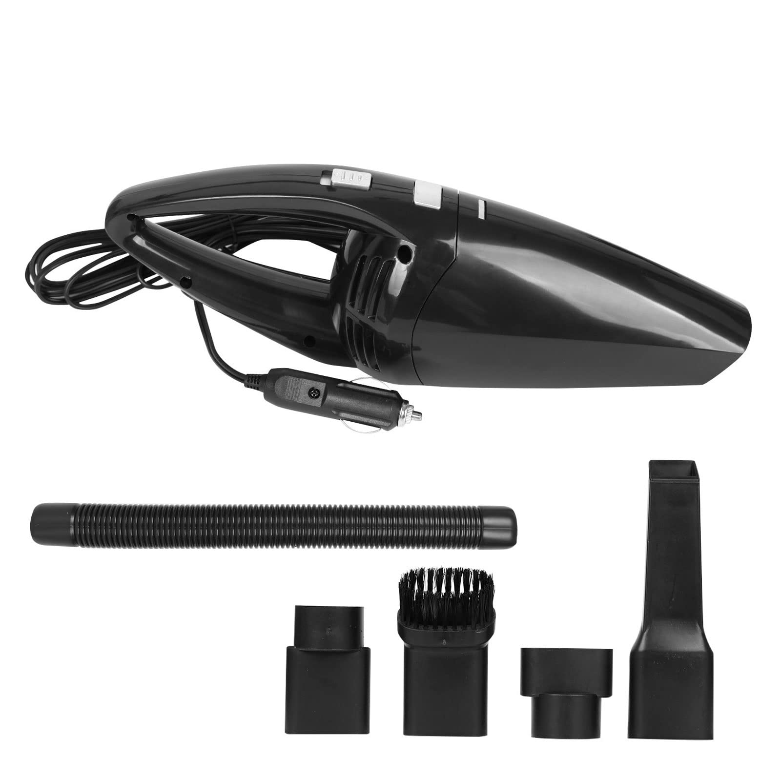 Hartboden-Staubsauger, Auto-Staubsauger, tragbarer Kleiner Handstaubsauger, Nass- und Trocken-Hochleistungs-Haushaltsreiniger mit starker Saugkraft (Farbe: 1 schwarzes Set)