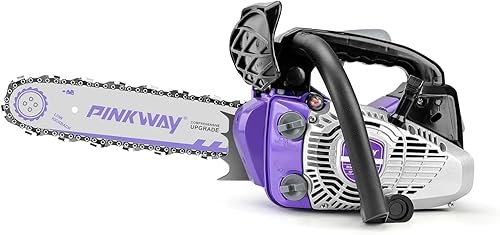 Motosierra de 2 ciclos de 26CC a gasolina con cadena de 20", sierra a gasolina portátil, motosierra de mano para cortar madera, árboles y ramas