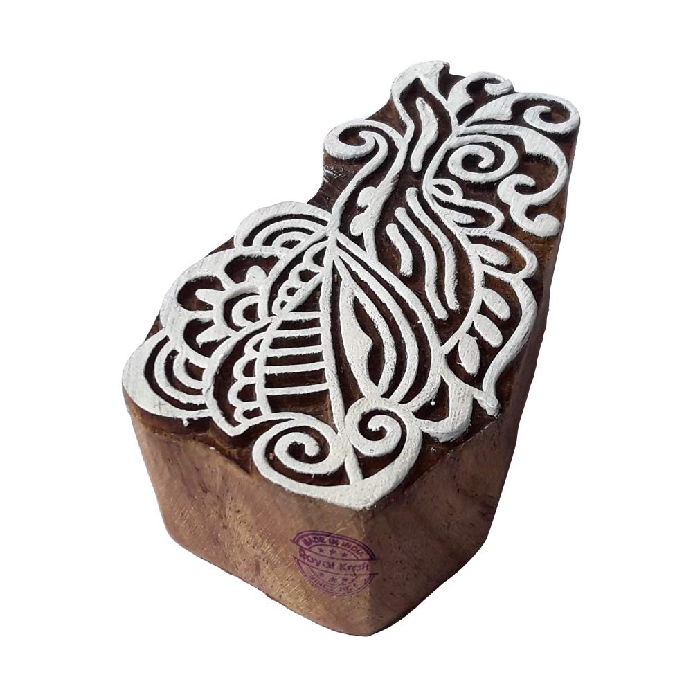 Amazon.com: Royal Kraft Wooden Stamps DIY Fabric, Textile, Clay, Pottery,  Paper, Henna Printing Blocks THAtag046 : Arts, Crafts & Sewing